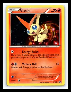 💥 Victini XY Black Star Promos XY189 Holo Promo Pokemon TCG - Image 1