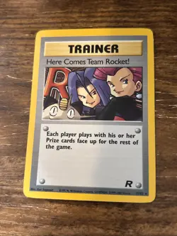 Pokemon TCG Here Comes Team Rocket! Team Rocket Holo Rare 15/82 Trainer - Image 1