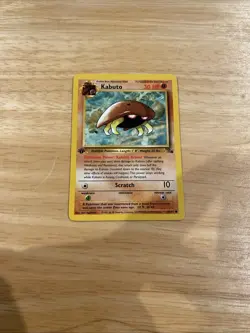 Pokemon TCG Kabuto 1st Edition 50/62 Non-Holo Fossil Set 1999 - Image 2