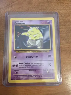 Drowzee 49/102 Base Set Unlimited WOTC Vintage Pokemon Spanish - Image 1