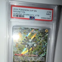 Pokemon Magneton 159 SVP EN Pokemon Center ETB Stamped Promo PSA 9 - Image 2