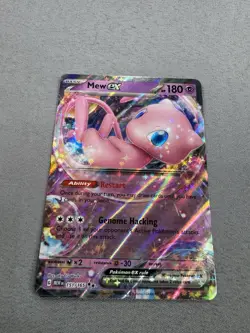 Pokemon TCG Mew Ex Double Rare 151/165 180 HP Sv: Scarlet & Violet 151 Holo MINT - Image 3