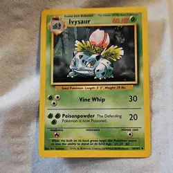 Pokemon Ivysaur Base Set Shadowless 30/102 Uncommon English Wizards 1999 - Image 1