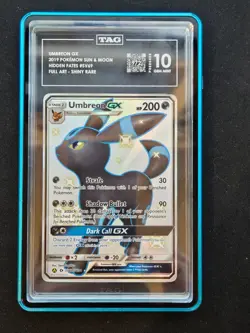 TAG 10 - Pokemon Sun & Moon Hidden Fates Shiny UMBREON GX SV69/SV94 2019 - Image 1