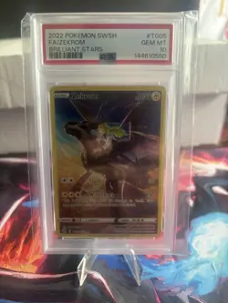 2022 Pokemon Sword & Shield Brilliant Stars #TG05/TG30 Zekrom FA PSA 10 Gem Mint - Image 2