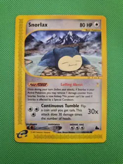 Pokemon TCG Snorlax 100/144 Skyridge Regular LP - Image 1