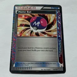 Pokemon Master Ball 94/101 Plasma Blast ACE SPEC Holo Trainer Rare Ace - Image 1