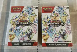 Pokemon Prismatic Evolutions Booster Bundle Lot of 2 - Image 1