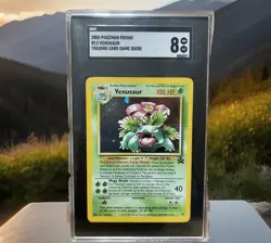 2000 Pokemon TCG WOTC Promo Black Star Holo Venusaur #13 Black Star SGC 8 - Image 1
