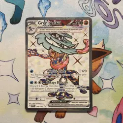 Greninja ex (198/167) Sv06: Twilight Masquerade Ultra Rare Full Art Holo Pokemon - Image 1
