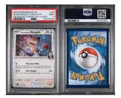 2025 POKEMON DRI EN-DESTINED RIVALS #149 TEAM ROCKET'S MEOWTH TM ROCKET'S MEWTWO - Image 3