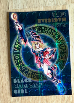 Rare VINTAGE card Dark Magician Girl from the Yu-Gi-Oh! Japanese 遊戲王 Konami Yugi - Image 1