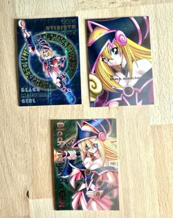 Rare VINTAGE card Dark Magician Girl from the Yu-Gi-Oh! Japanese 遊戲王 Konami Yugi - Image 3