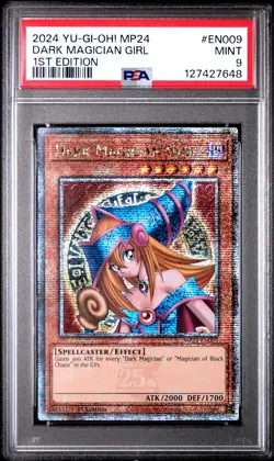 2024 YU-GI-OH! MP24-25TH ANV TIN: DUELING MIRRORS DARK MAGICIAN GIRL PSA 9 - Image 1