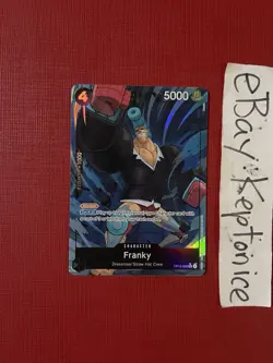 One Piece TCG ENGLISH Franky PARALLEL Alt Art OP10-090 Foil Royal Blood Rare R - Image 1