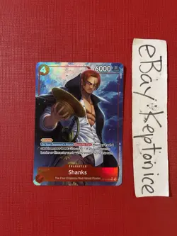 One Piece TCG ENGLISH Shanks OP12-008 Alt Art Legacy Of The Master R Alternate - Image 1