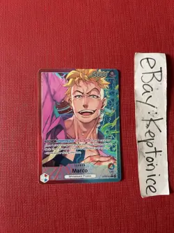 One Piece TCG Leader Marco OP08-002 L Parallel ALT ART Two Legends - Image 1