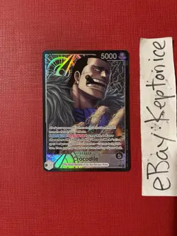 One Piece TCG Leader Crocodile OP14-079 Alternate ALT ART The Azure Sea’s Seven - Image 1