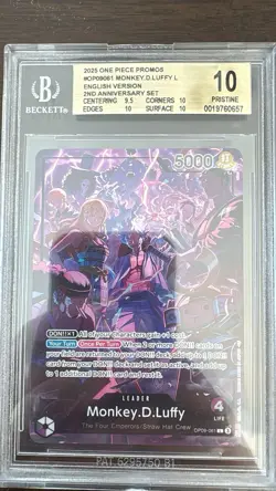 Monkey.D.Luffy (119) (English Version 2nd Anniversary Set) One Piece BGS 10 - Image 1