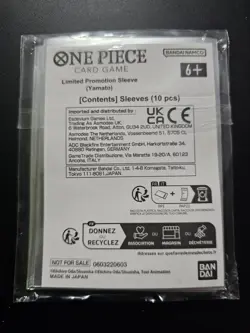 ONE PIECE TCG Yamato Store Championship Promo Sleeves Standard Size 10 CT - Image 2