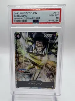2020 One Piece JPN Borsalino #114 Paramount War OP02 Alternate Art PSA 10 GEM MT - Image 1