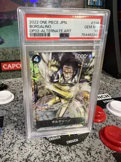 2020 One Piece JPN Borsalino #114 Paramount War OP02 Alternate Art PSA 10 GEM MT - Image 5