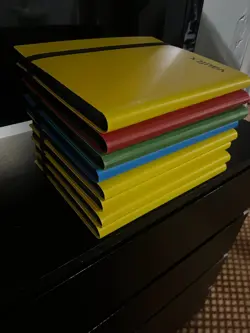 Lorcana 1-8 completed chapters lot with foils personal collection binders - Image 1