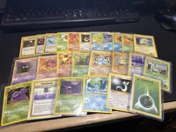 Pokemon Lot – 25+ Cards – Some 1st Edition – No Holos – Vintage - Image 1