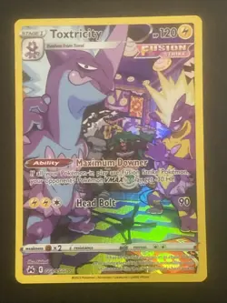 Toxtricity GG09/GG70 Sword & Shield Crown Zenith Pokemon Card TCG Holo Rare NM - Image 1