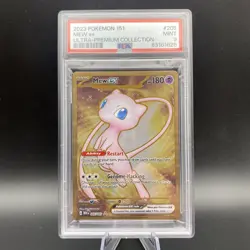 PSA 9 METAL Mew ex Full Art Ultra Rare 151 UPC Promo Pokemon Card SVP 205/165 - Image 1
