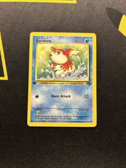 1ST EDITION Goldeen 53/64 LP -Vintage Pokemon Card- Jungle (7q) - Image 1