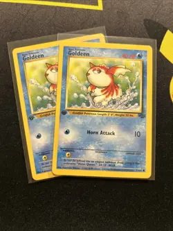 1ST EDITION Goldeen 53/64 LP -Vintage Pokemon Card- Jungle (7q) - Image 3