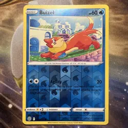 038/172 BUIZEL REVERSE HOLO BRILLIANT STARS POKEMON CARD - Image 1