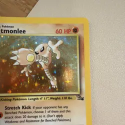 Hitmonlee 7/62 Holo Rare Fossil Set Pokemon Card VLP-LP - Image 4