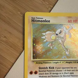 Hitmonlee 7/62 Holo Rare Fossil Set Pokemon Card VLP-LP - Image 5