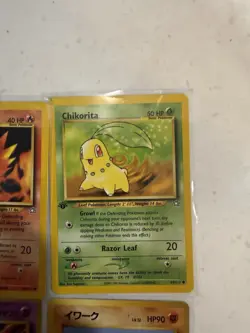 Pokemon Neo Genesis Basic Pokemon - Cyndaquil, Chikorita, Abra, Onix - 4 cards - Image 3