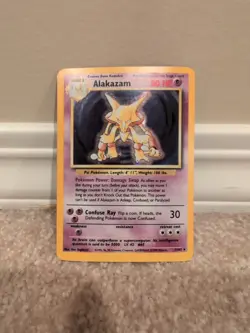 Alakazam - 1/102 - Pokemon Base Set Unlimited Holo Rare Card WOTC NM - Image 1