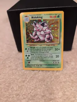 Nidoking - 11/102 - Pokemon Base Set Unlimited Holo Rare Card WOTC NM - Image 1