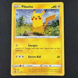 Pokemon TCG Pikachu 7/15 McDonald's 2022 Promo Confetti Holo Rare Card - Image 1