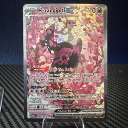 Pokemon Fezandipiti ex Special Illustration Rare Holo Full Art ASC 288/217 Card - Image 1