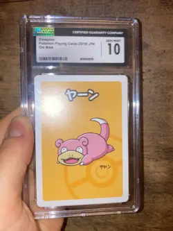 2019 Pokemon Playing Cards Japanese Old Maid Slowpoke CGC 10 GEM MINT - Image 1