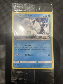 Alolan Vulpix Build-a-Bear #21 | Pokemon Guardians Rising Sealed Card - Image 3