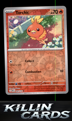 Reverse Holofoil Torchic 040/182 Common SV10: Destined Rivals Pokemon Card NM - Image 1