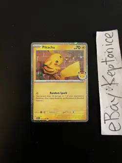 Pokemon TCG Pikachu Promo Card Pokemon Day 2026 30th 051/162 Holo Cosmo Stamped - Image 1
