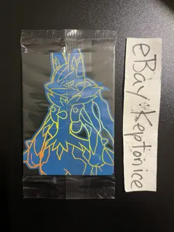 Pokemon TCG SEALED Riolu Black Star Promo Card 010 Illustration Mega Evolution - Image 2