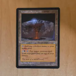 Wizards Volrath's Stronghold Land Stronghold Rare Regular Kev Walker MTG 1998 - Image 1