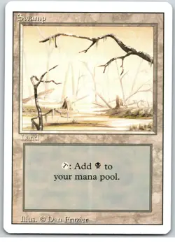 Swamp Lot/Set x3 1994 Revised Magic The Gathering MTG Lands HEAVILY PLAYED Black - Image 4