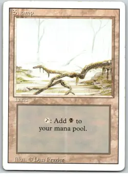 Swamp Lot/Set x3 1994 Revised Magic The Gathering MTG Lands HEAVILY PLAYED Black - Image 2