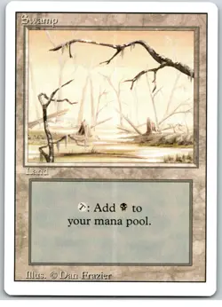 Swamp Lot/Set x3 1994 Revised Magic The Gathering MTG Lands HEAVILY PLAYED Black - Image 4