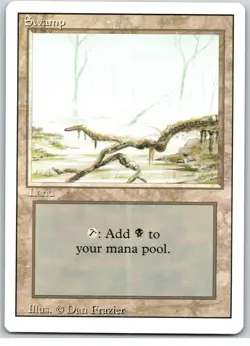 Swamp Lot/Set x3 1994 Revised Magic The Gathering MTG Lands HEAVILY PLAYED Black - Image 2